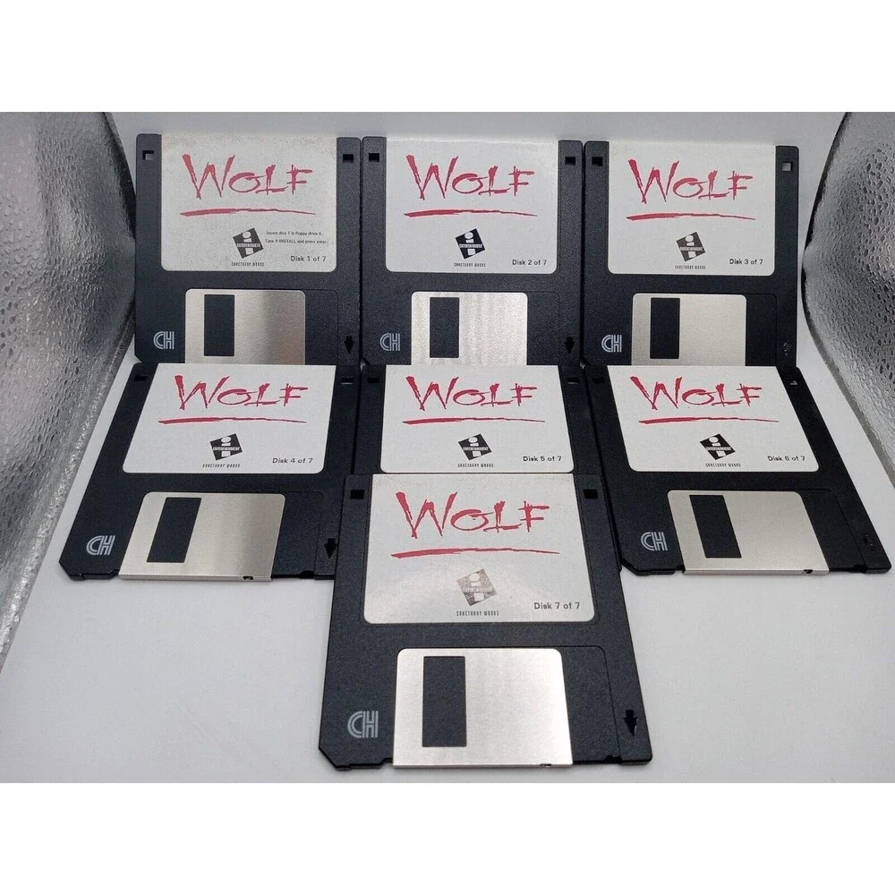 PC IBM WOLF BIG BOX MS-DOS 3.5